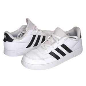 Adidas Unisex Breaknet Sneakers Tennis Court Lace Up Faux Leather Size 6 Shoes